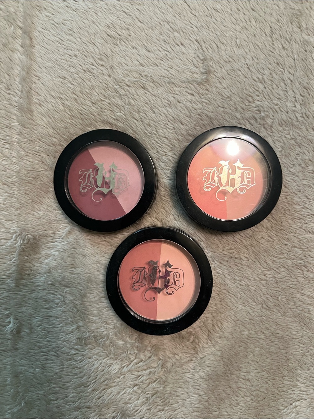 ✅Kay Von D blushes- set of three.